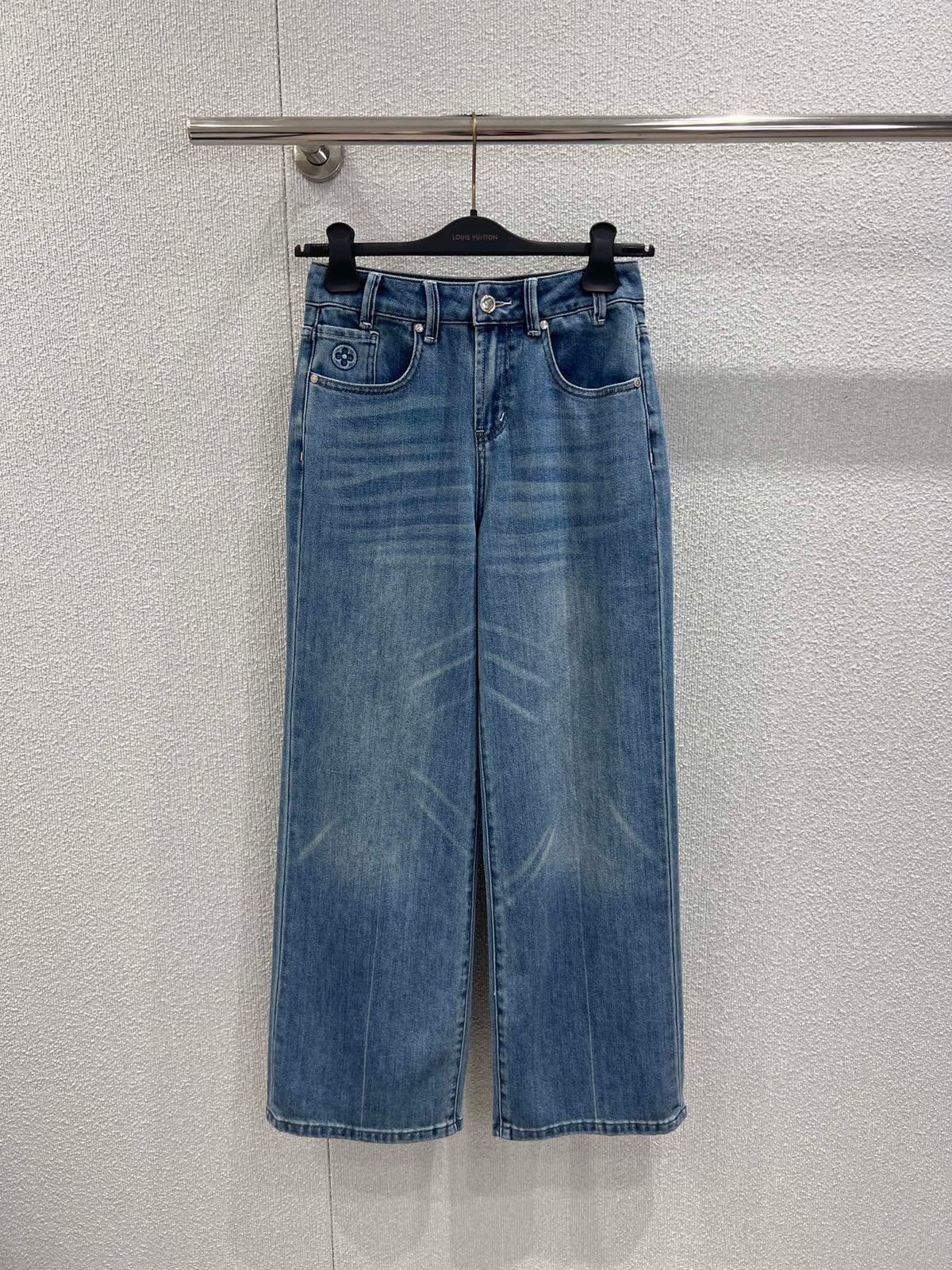 Embossed Pocket Jeans