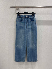 Embossed Pocket Jeans