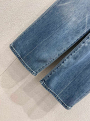 Embossed Pocket Jeans