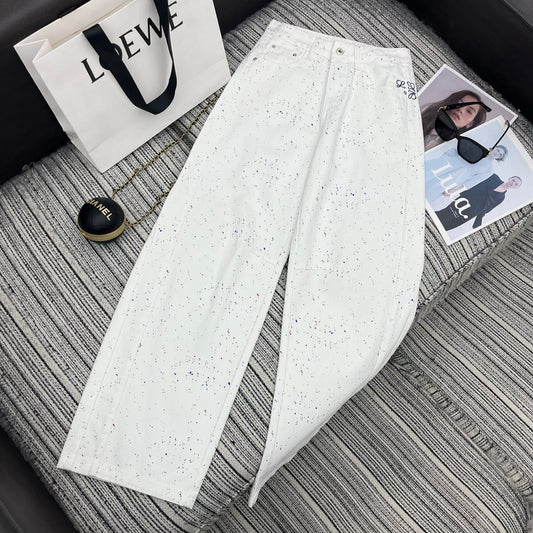 Embossed Pocket Jeans