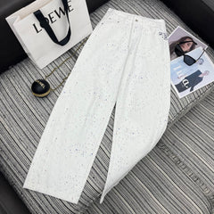 Embossed Pocket Jeans