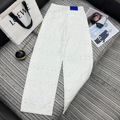 Embossed Pocket Jeans