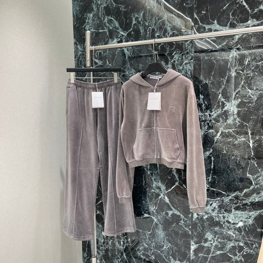 Rhinestone Velvet Suit