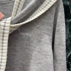 Navy collar shawl cardigan