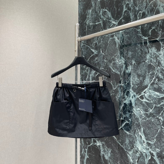 Workwear-style midi skirt