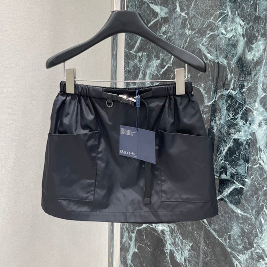 Workwear-style midi skirt