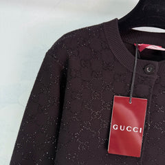 Rhinestone Knit Cardigan