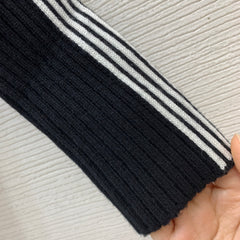 Navy Collar Cardigan Top
