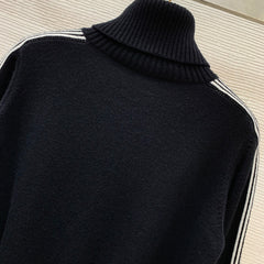 Navy Collar Cardigan Top