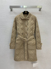 Tengger Pattern Slim Fit Cotton-padded Jacket