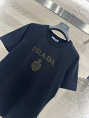 Gold-Stamped Logo T-Shirt
