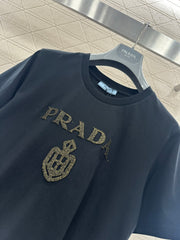 Gold-Stamped Logo T-Shirt