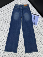 Logo Appliqué Straight Leg Jeans