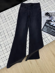 Embroidered Back Pocket Flared Jeans