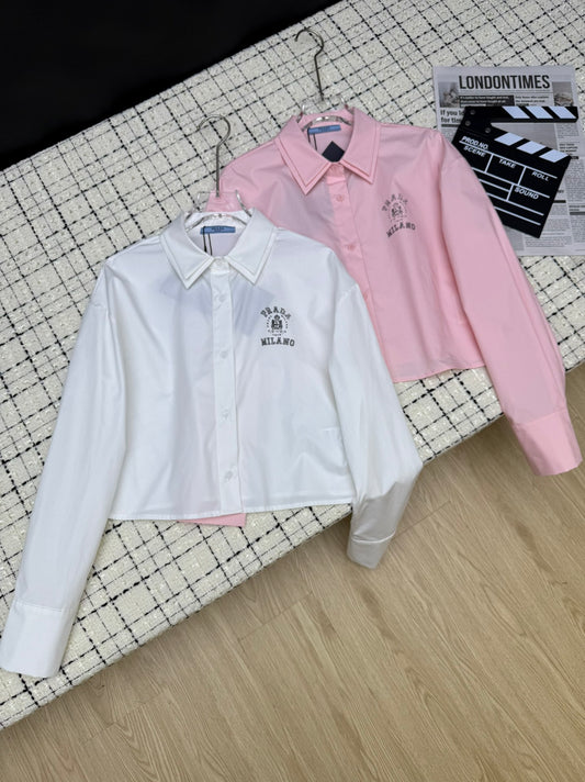 Classic letter print shirt