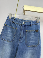 Straight-leg jeans