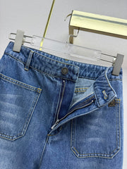 Straight-leg jeans