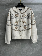 Reindeer and Christmas cardigan