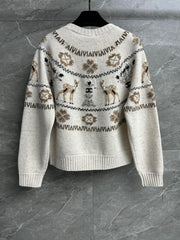 Reindeer and Christmas cardigan