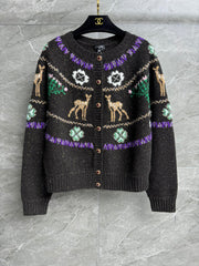 Reindeer and Christmas cardigan