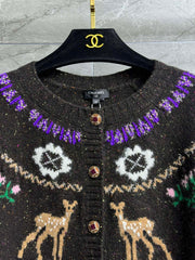 Reindeer and Christmas cardigan