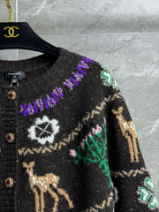 Reindeer and Christmas cardigan