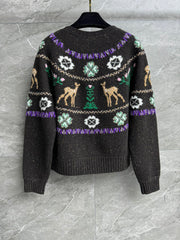 Reindeer and Christmas cardigan