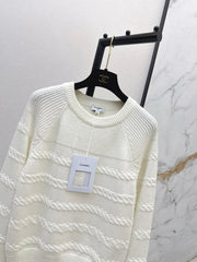 Creamy White Cable Knit Sweater