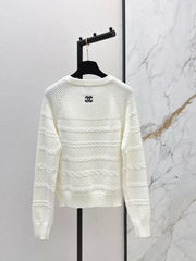 Creamy White Cable Knit Sweater