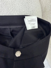 High-waisted flared trousers