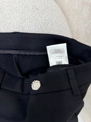 High-waisted flared trousers
