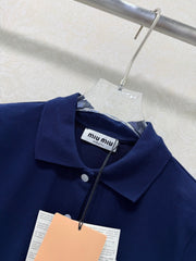Collared Short-Sleeve Polo Shirt