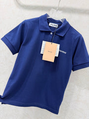 Collared Short-Sleeve Polo Shirt