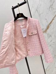 Youthful Pink Woven Jacket