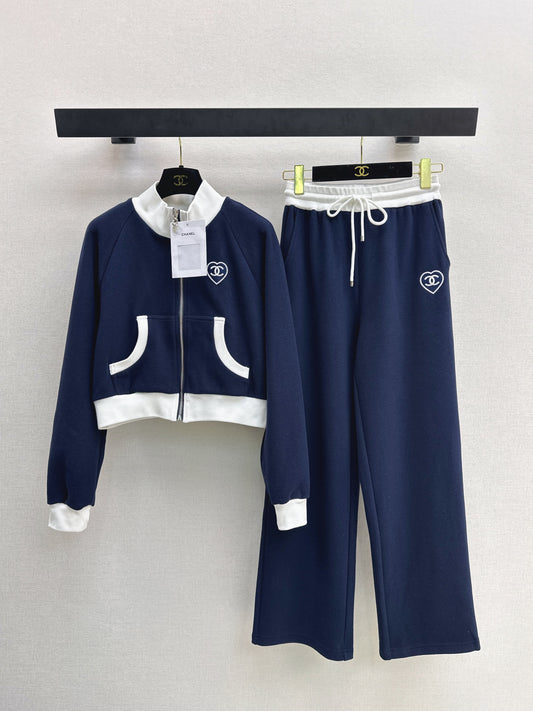 Casual Stand Collar Set