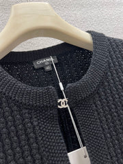 Drawstring Waist-cinching Knit Cardigan