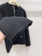 Drawstring Waist-cinching Knit Cardigan