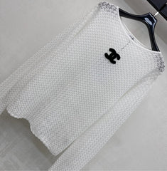 Wavy Knit Top