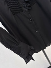 Ruffled Tencel Shirt