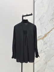 Ruffled Tencel Shirt