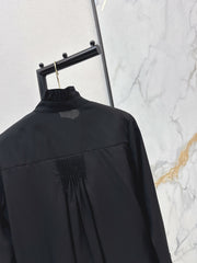 Ruffled Tencel Shirt