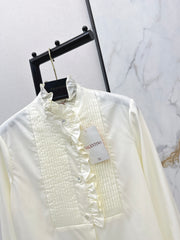 Ruffled Tencel Shirt