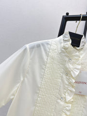 Ruffled Tencel Shirt
