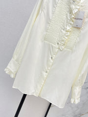 Ruffled Tencel Shirt