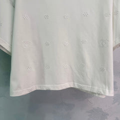 White embroidered T-shirt
