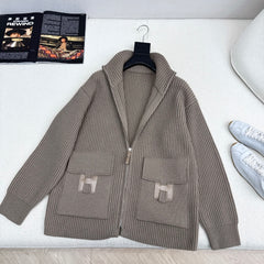 Pocket Wool Knit Cardigan