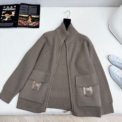 Pocket Wool Knit Cardigan