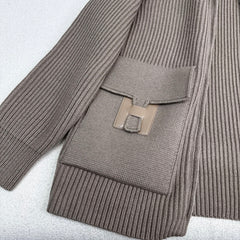 Pocket Wool Knit Cardigan