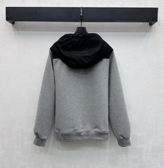 Patchwork Hooded Sweatshirt