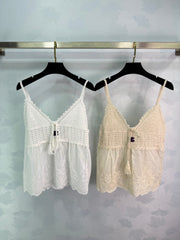 Hand-crocheted patchwork camisole